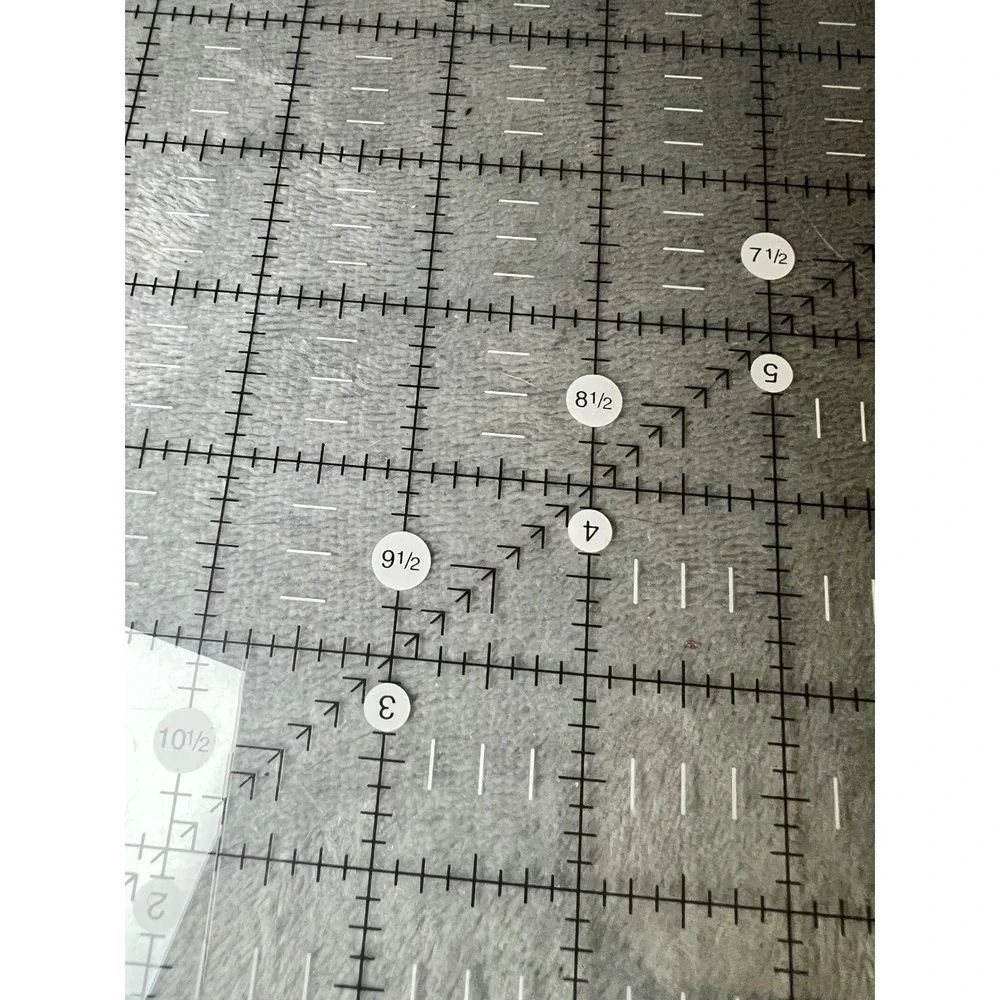 Creative Grids 12.5 Inch Square Non-Slip Quilting Ruler Turn-a-Round USA Made